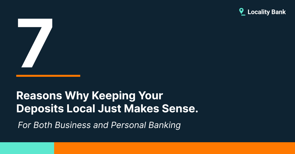 Why Keeping Your Deposit Accounts at a Community Bank Makes Sense